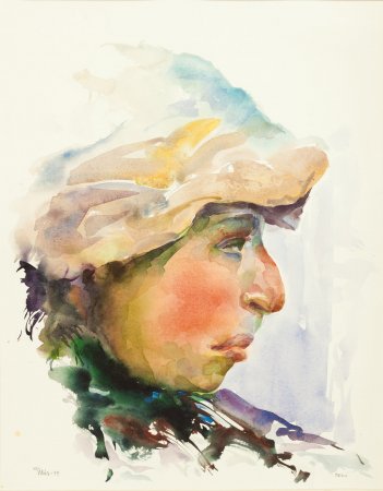 Indianpojke, Peru, (1979, 70x54 cm)